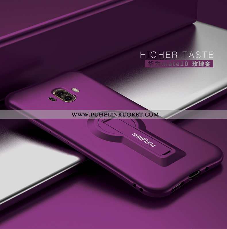 Kuori, Kuoret Huawei Mate 10 Silikoni Pesty Suede All Inclusive Puhelimen Ultra Violetti