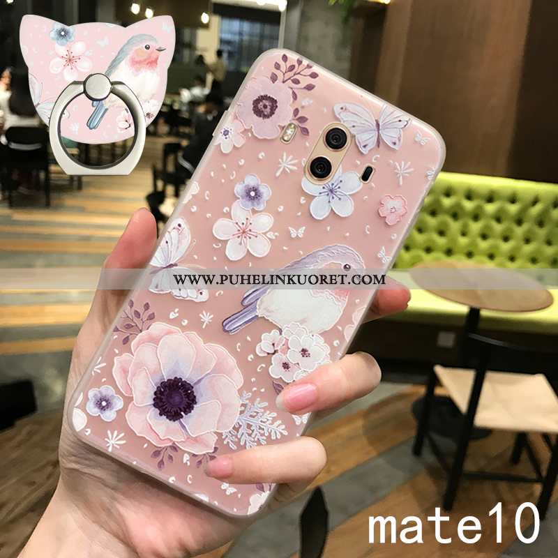 Kuori, Kuoret Huawei Mate 10 Suuntaus Ultra Net Red Silikoni Valo Pinkki