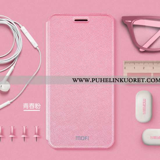 Kotelo, Kuori Huawei Mate 10 Lite Nahkakuori Pesty Suede All Inclusive Suuntaus Suojaus Pinkki