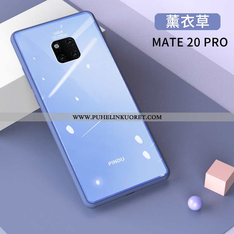 Kuori, Kuoret Huawei Mate 20 Pro Persoonallisuus Luova Lasi Lohikäärme Murtumaton Sininen