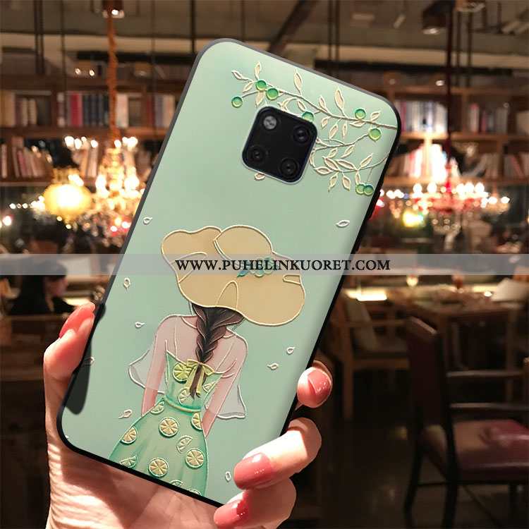 Kuori, Kuoret Huawei Mate 20 Pro Suojaus Pesty Suede Kotelo Murtumaton All Inclusive Valkoinen