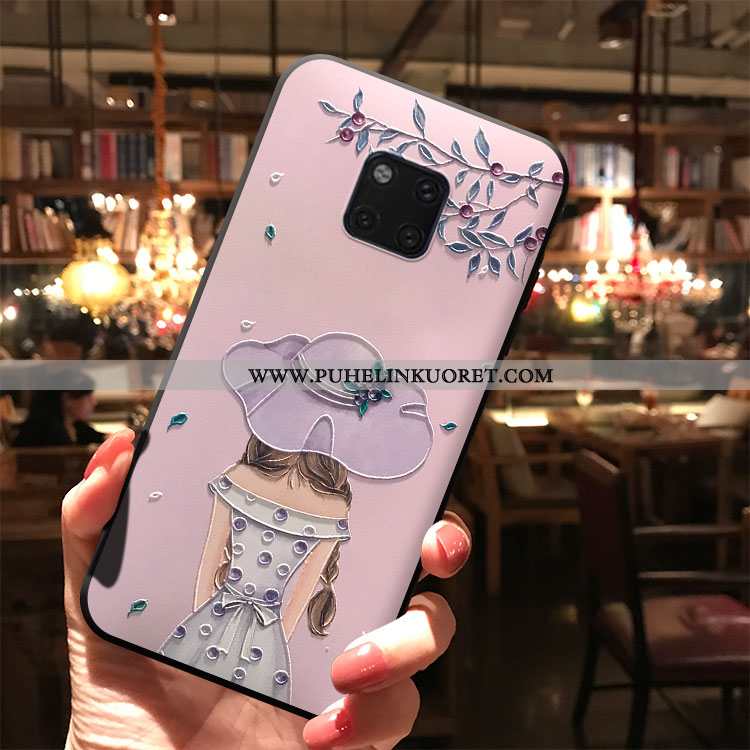 Kuori, Kuoret Huawei Mate 20 Pro Suojaus Pesty Suede Kotelo Murtumaton All Inclusive Valkoinen