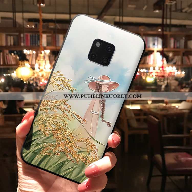 Kuori, Kuoret Huawei Mate 20 Pro Suojaus Pesty Suede Kotelo Murtumaton All Inclusive Valkoinen