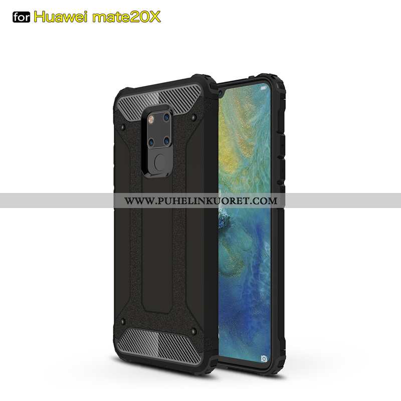 Kuori, Kuoret Huawei Mate 20 X Persoonallisuus Pehmeä Neste Suojaus Kotelo Yksinkertainen Hopea