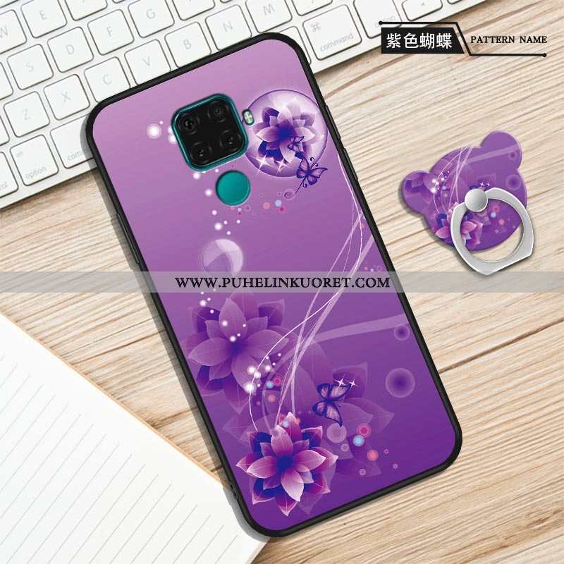 Kuori, Kuoret Huawei Mate 30 Lite Suojaus Pesty Suede Yksinkertainen Murtumaton Sarjakuva Violetti