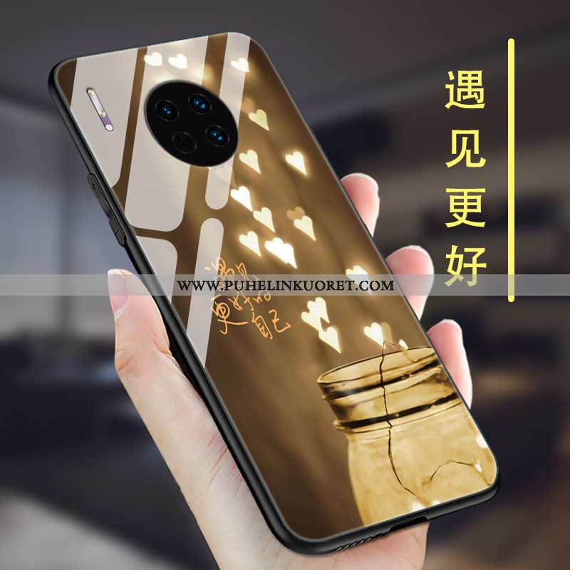 Kuori, Kuoret Huawei Mate 30 Pro Lasi Pesty Suede Puhelimen Yksinkertainen Suuntaus Pinkki