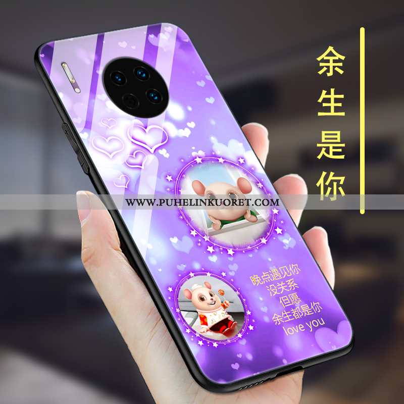 Kuori, Kuoret Huawei Mate 30 Pro Lasi Pesty Suede Puhelimen Yksinkertainen Suuntaus Pinkki