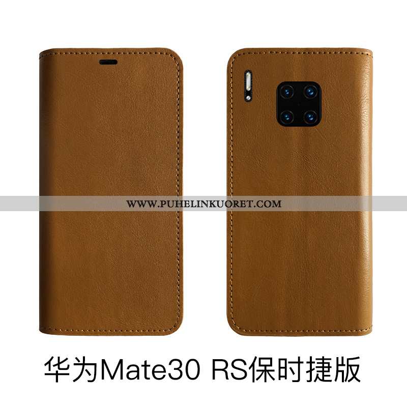 Kotelo, Kuori Huawei Mate 30 Rs Aito Nahka Nahka Suojaus Punainen