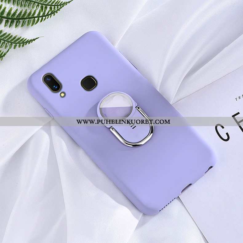 Kuoret, Kotelo Huawei P Smart+ Suojaus Pesty Suede Pehmeä Neste Murtumaton Kuori Violetti