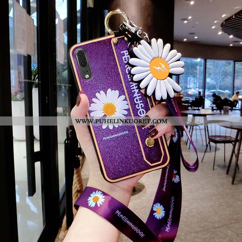 Kuori, Kuoret Huawei P20 Valo Silikoni Violetti Ylellisyys All Inclusive