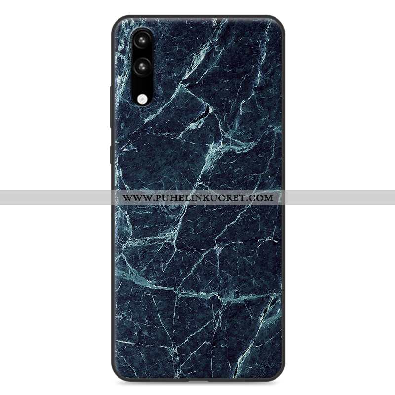 Kuoret, Kotelo Huawei P20 Pesty Suede Suuntaus Murtumaton Valkoinen Silikoni