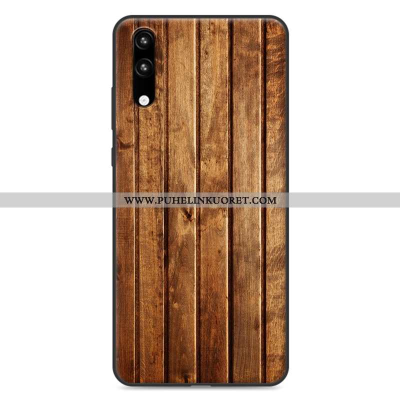 Kuoret, Kotelo Huawei P20 Pesty Suede Suuntaus Murtumaton Valkoinen Silikoni