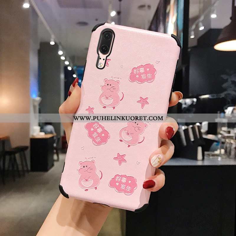 Kuori, Kuoret Huawei P20 Sarjakuva Ihana Hemming Kuori Suuntaus Pinkki