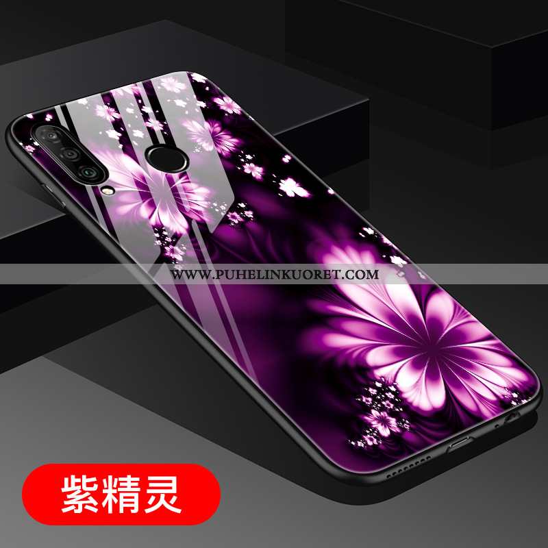 Kotelo, Kuori Huawei P30 Lite Lasi Persoonallisuus Vaalean Tuuli All Inclusive Violetti
