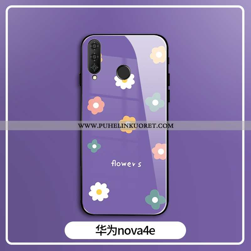 Kotelo, Kuori Huawei P30 Lite Xl Suojaus Lasi Puhelimen Silikoni Violetti