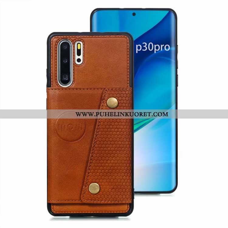 Kuori, Kuoret Huawei P30 Pro Nahkakuori Suojaus Kuori Murtumaton Kortti Harmaa