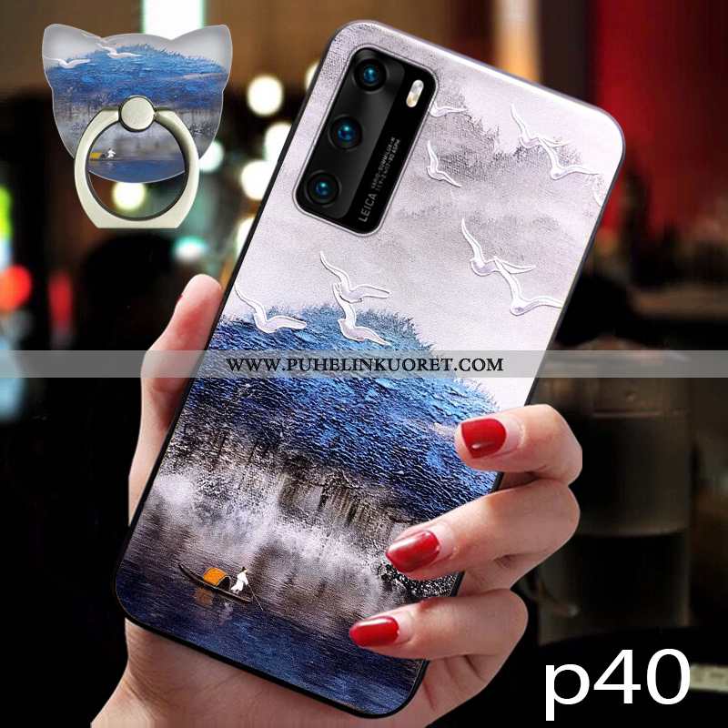 Kuori, Kuoret Huawei P40 Silikoni Suojaus Murtumaton Kuori Jauhe Pinkki