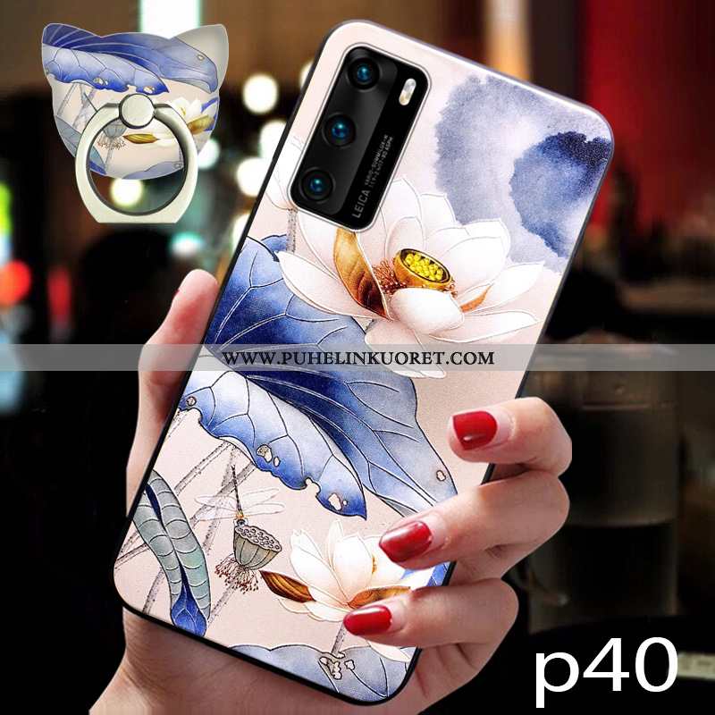 Kuori, Kuoret Huawei P40 Silikoni Suojaus Murtumaton Kuori Jauhe Pinkki