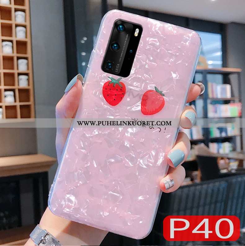 Kuori, Kuoret Huawei P40 Ultra Valo Murtumaton Suojaus Kotelo Pinkki