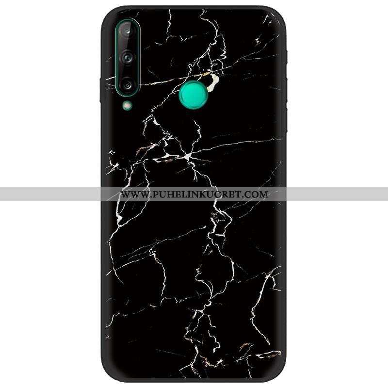 Kotelo, Kuori Huawei P40 Lite E Luova Sarjakuva Maalaus Suojaus Pesty Suede Tummansiniset