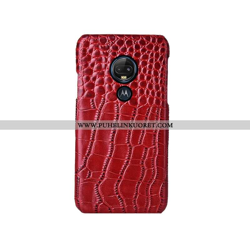 Kuori, Kuoret Moto G7 Plus Luova Aito Nahka Puhelimen Tila Murtumaton Mustat