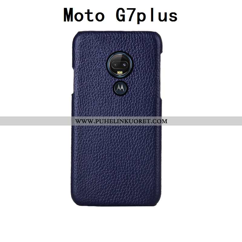 Kuori, Kuoret Moto G7 Plus Luova Aito Nahka Muokata Punainen Ylellisyys