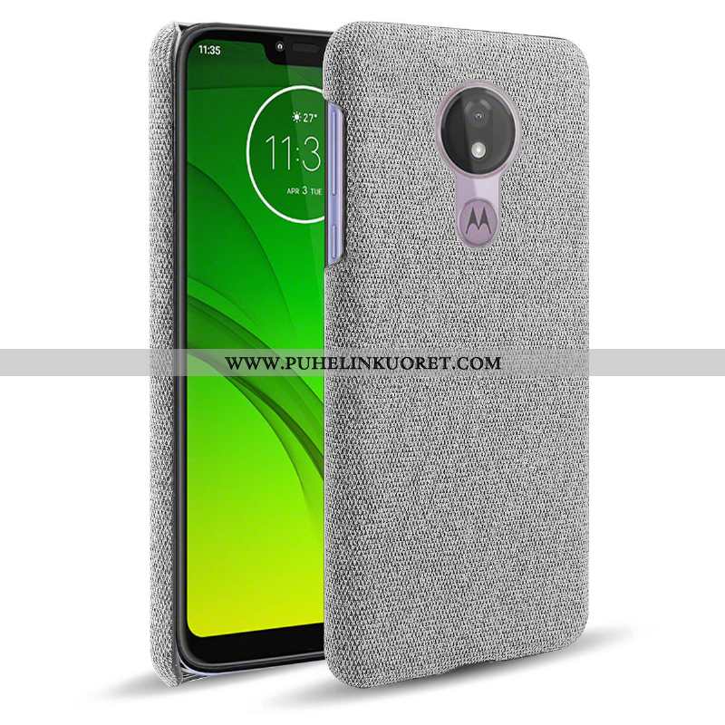 Kotelo, Kuori Moto G7 Power Suojaus Kukkakuvio Harmaa Puhelimen