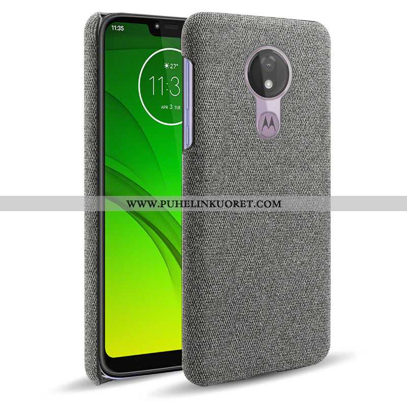 Kotelo, Kuori Moto G7 Power Suojaus Kukkakuvio Harmaa Puhelimen