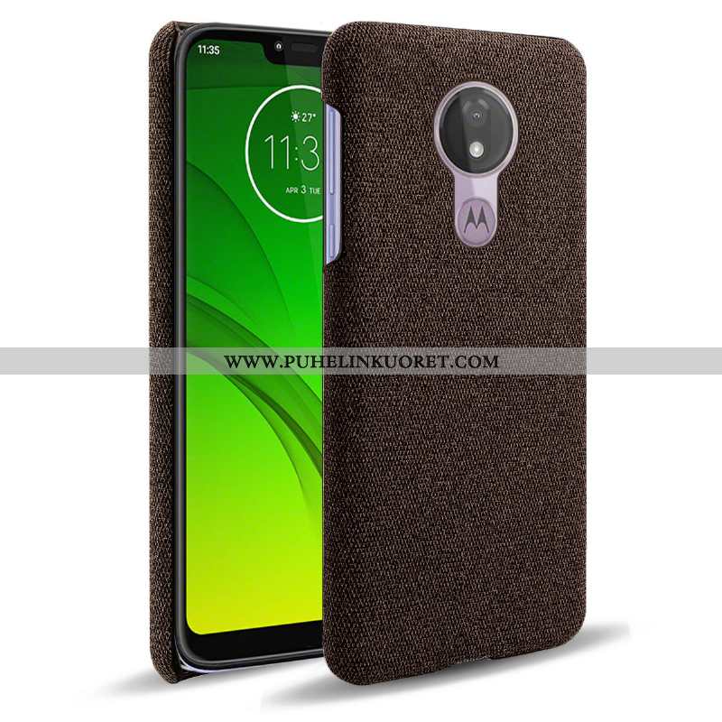 Kotelo, Kuori Moto G7 Power Suojaus Kukkakuvio Harmaa Puhelimen