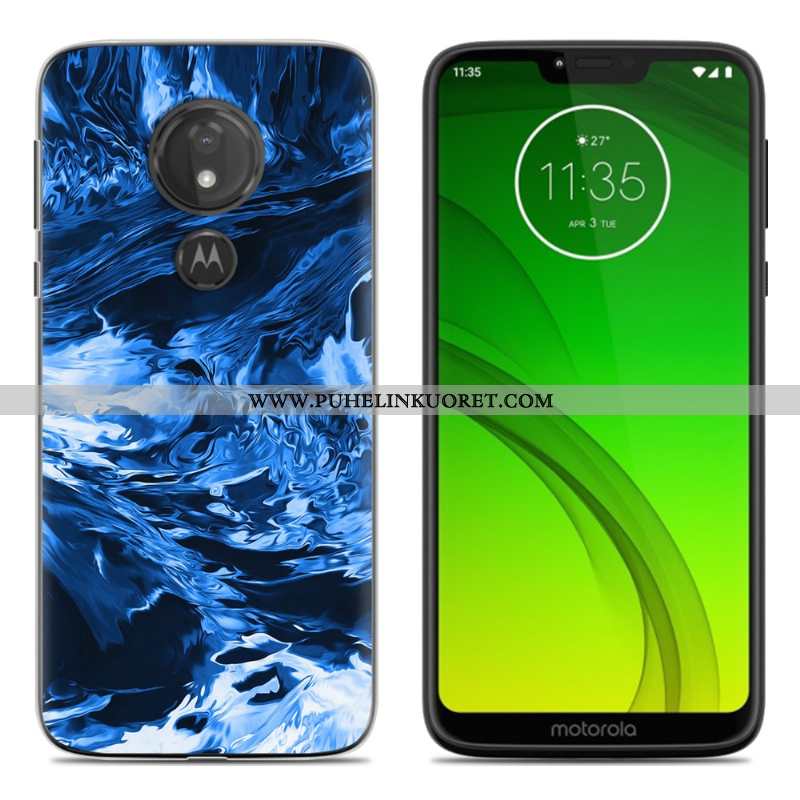 Kuoret, Kotelo Moto G7 Power Pehmeä Neste Sarjakuva Kuori Uusi Violetti