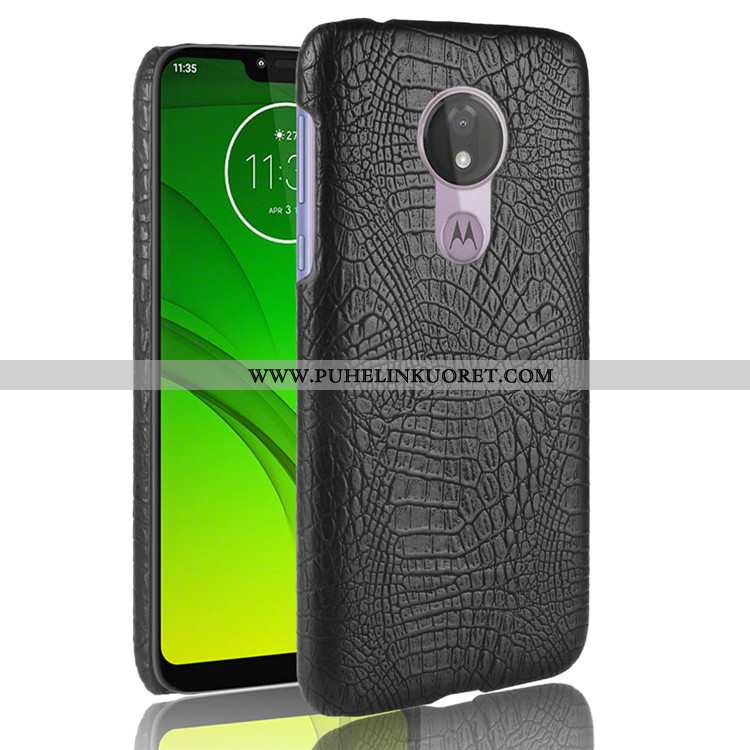 Kotelo, Kuori Moto G7 Power Luova Kukkakuvio Krokotiili Puhelimen Liiketoiminta Mustat