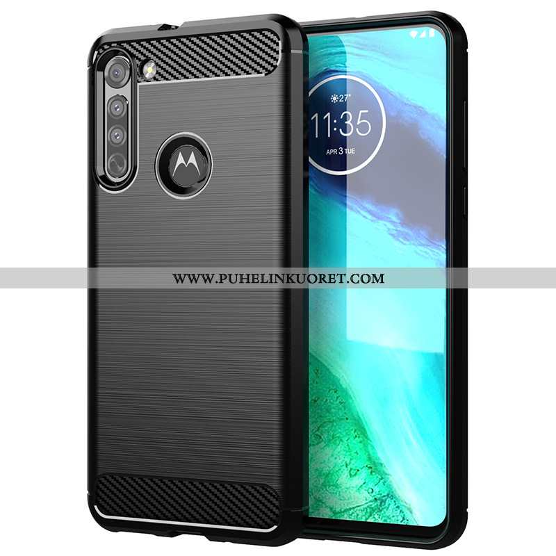 Kuori, Kuoret Moto G8 Suojaus Silikoni Kuori Harmaa Kotelo