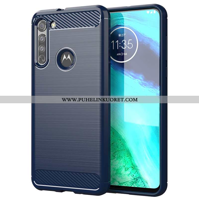 Kuori, Kuoret Moto G8 Suojaus Silikoni Kuori Harmaa Kotelo