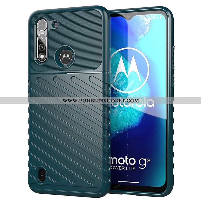 Kotelo, Kuori Moto G8 Power Lite Suojaus Musta Murtumaton Kotelo Puhelimen Mustat