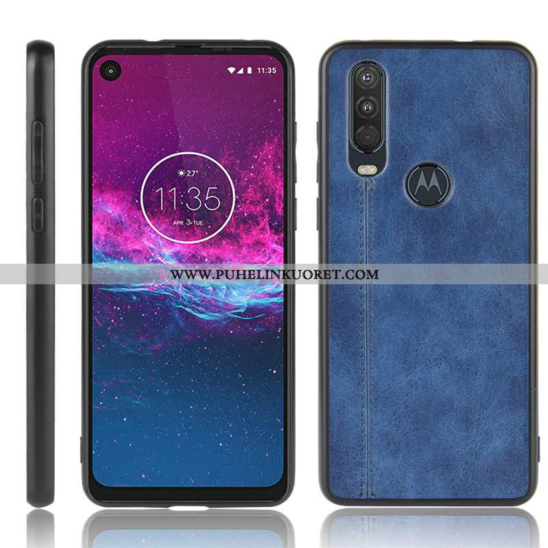 Kuori, Kuoret Motorola One Action Suojaus Kukkakuvio Punainen Puhelimen Kuori