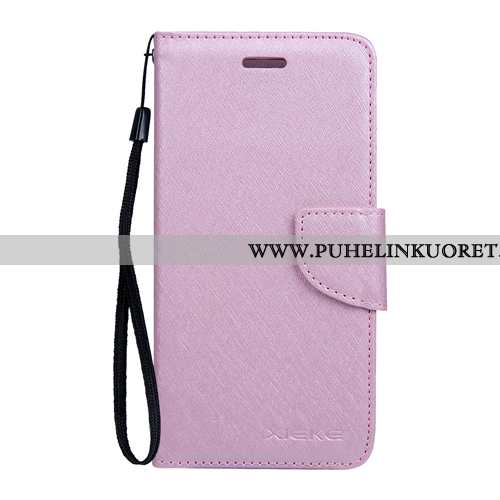 Kotelo, Kuori Nokia 4.2 Nahkakuori Kukkakuvio Puhelimen Mulberry Silkki Suojaus Pinkki