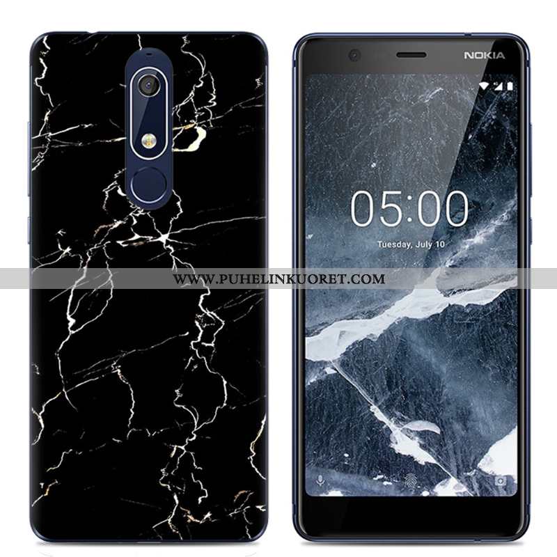 Kotelo, Kuori Nokia 5.1 Suojaus Läpinäkyvä Pehmeä Neste Sarjakuva Yksinkertainen Pinkki