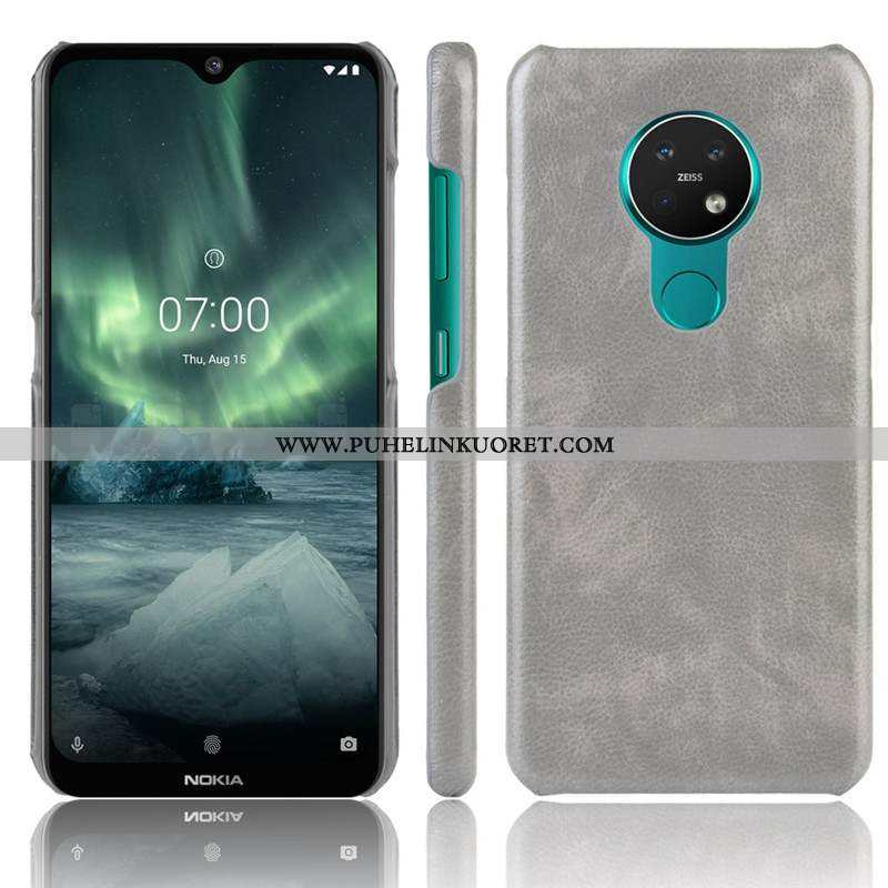 Kuoret, Kotelo Nokia 6.2 Pesty Suede Nahka Suojaus Puhelimen Ruskea