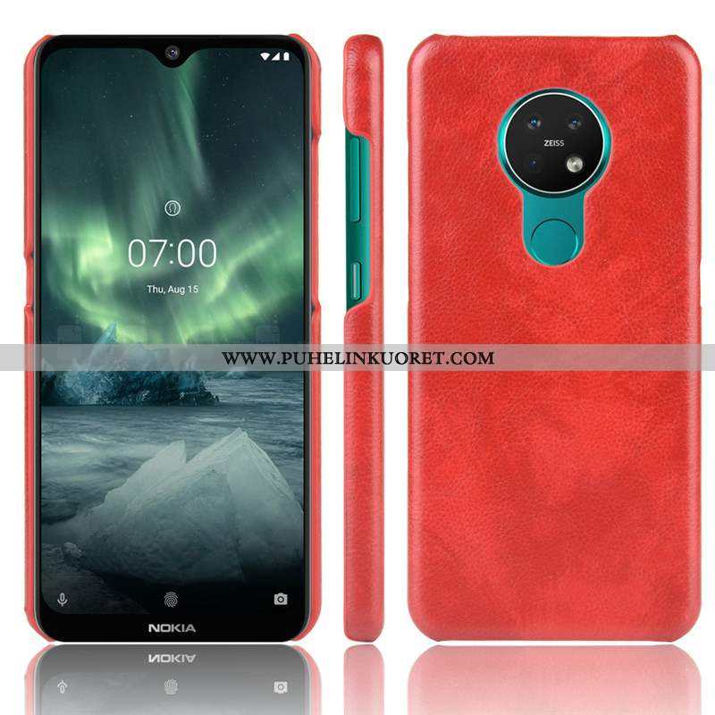 Kuoret, Kotelo Nokia 6.2 Pesty Suede Nahka Suojaus Puhelimen Ruskea