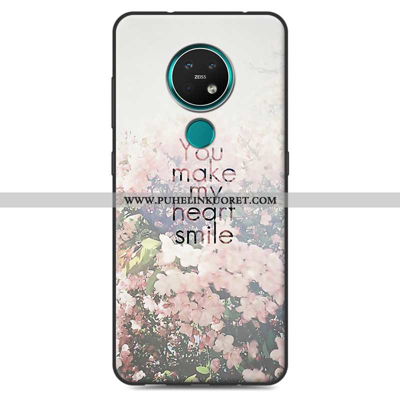 Kuori, Kuoret Nokia 7.2 Suojaus Pesty Suede Luova Puhelimen Kuori Pinkki