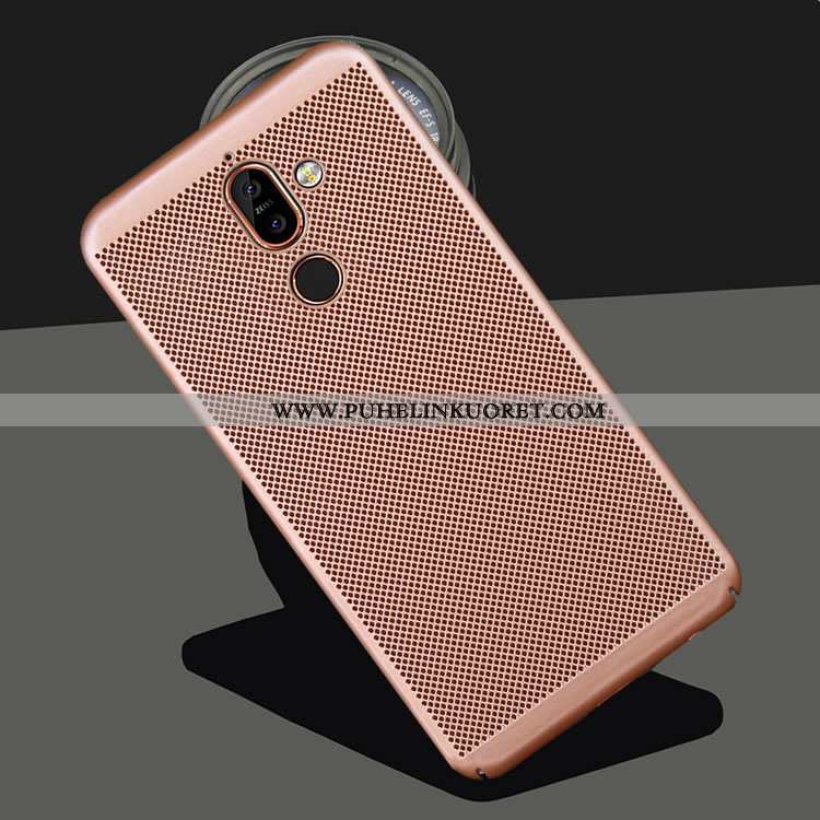 Kuori, Kuoret Nokia 7 Plus Suojaus Pesty Suede Jauhe Kotelo All Inclusive Pinkki