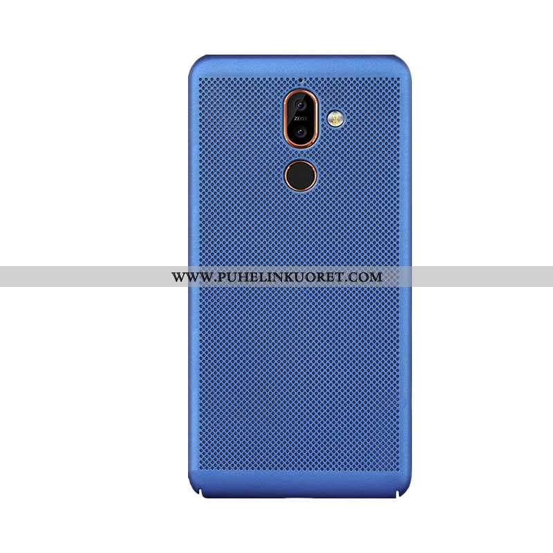 Kuori, Kuoret Nokia 7 Plus Suojaus Pesty Suede Jauhe Kotelo All Inclusive Pinkki