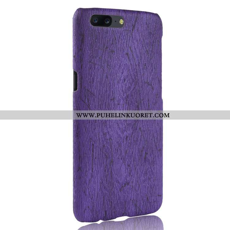 Kuori, Kuoret Oneplus 5 Puu Suojaus Violetti Kukkakuvio Kuori