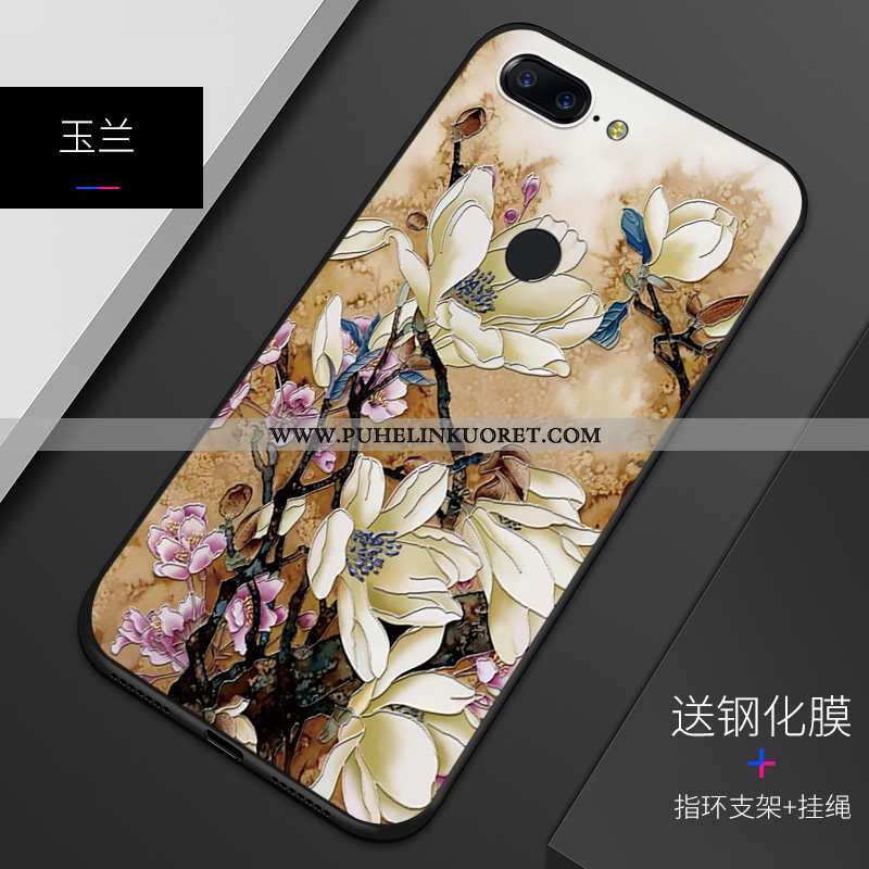 Kuoret, Kotelo Oneplus 5t Persoonallisuus Kohokuviointi Pesty Suede Kuori Beige