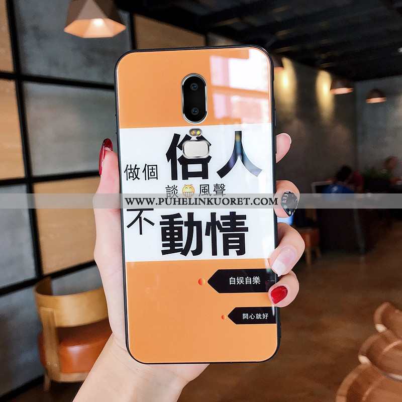 Kotelo, Kuori Oneplus 6 Silikoni Suojaus Pehmeä Neste Persoonallisuus Oranssi