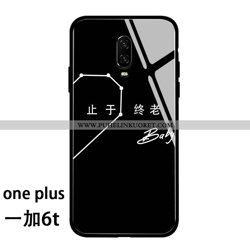 Kuoret, Kotelo Oneplus 6t Pehmeä Neste Silikoni Net Red Suuntaus Valkoinen