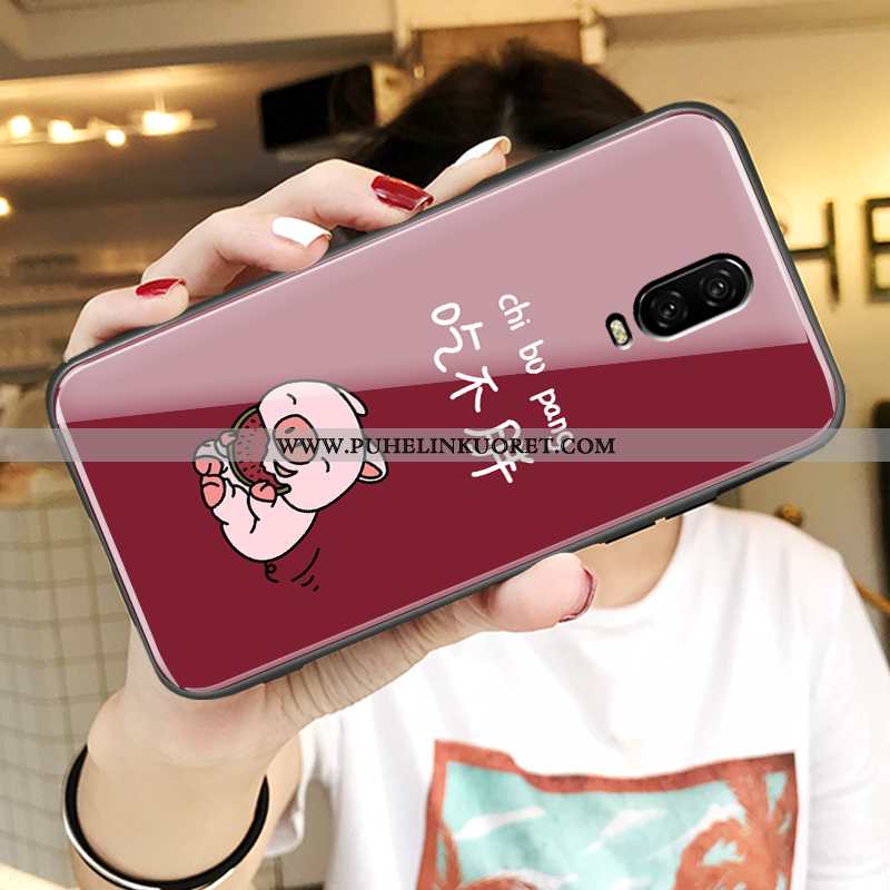 Kuoret, Kotelo Oneplus 6t Ihana Suuntaus Luova Lasi Valo Sininen