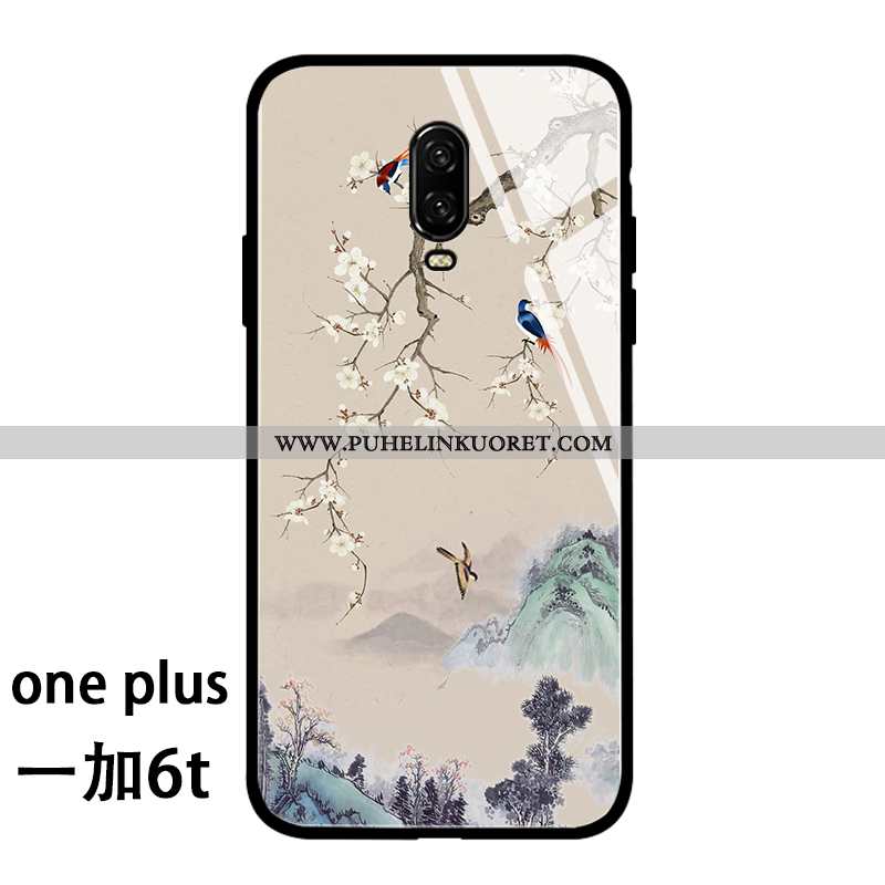 Kuori, Kuoret Oneplus 6t Luova Suuntaus All Inclusive Kiinalainen Tyyli Karkaisu Beige