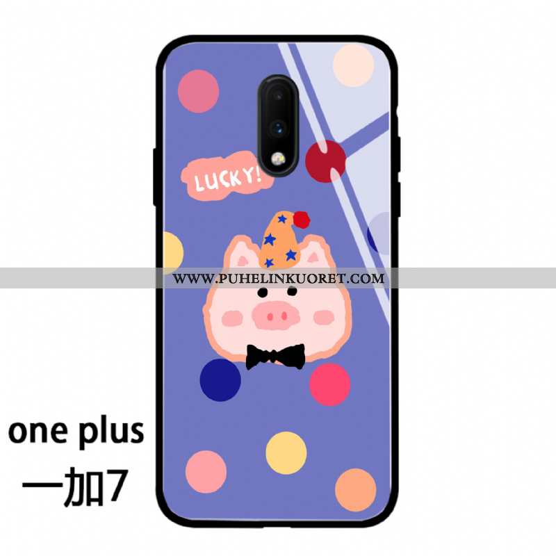 Kuoret, Kotelo Oneplus 7 Sarjakuva Ihana Rakastunut Yksinkertainen Kuori Pinkki