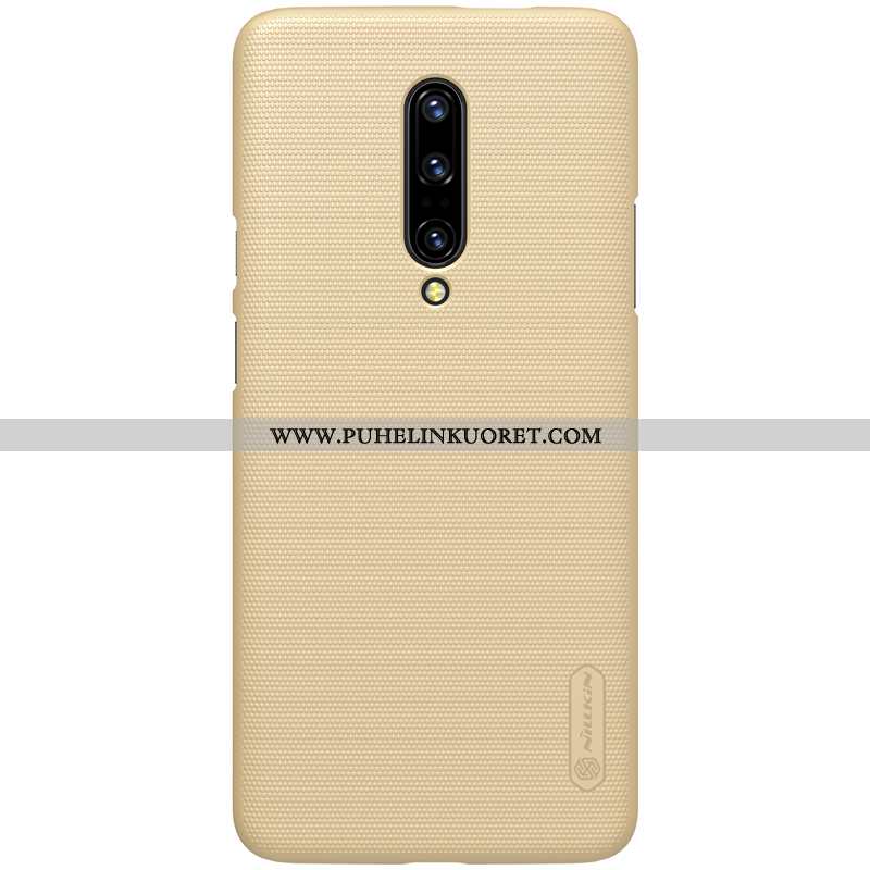 Kuori, Kuoret Oneplus 7 Pro Valo Suojaus Yksinkertainen Pesty Suede Suuntaus Kultainen